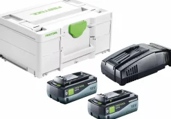 Festool SYS 18V 2x8,0/SCA16 Energieset (2x 8,0Ah) in systainer