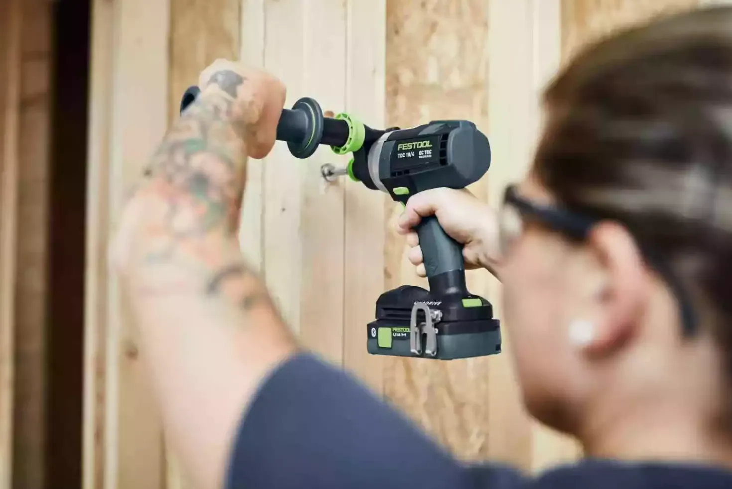 Festool TDC 18/4 I-Basic QUADRIVE 18V Li-Ion accu schroefboormachine body in systainer - 75Nm