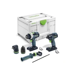 Festool TID 18 Basic-Set TPC 18V accu slagschroevendraaier (TID 18) en accu klopboormachine (TCP 18/4) combiset in systainer