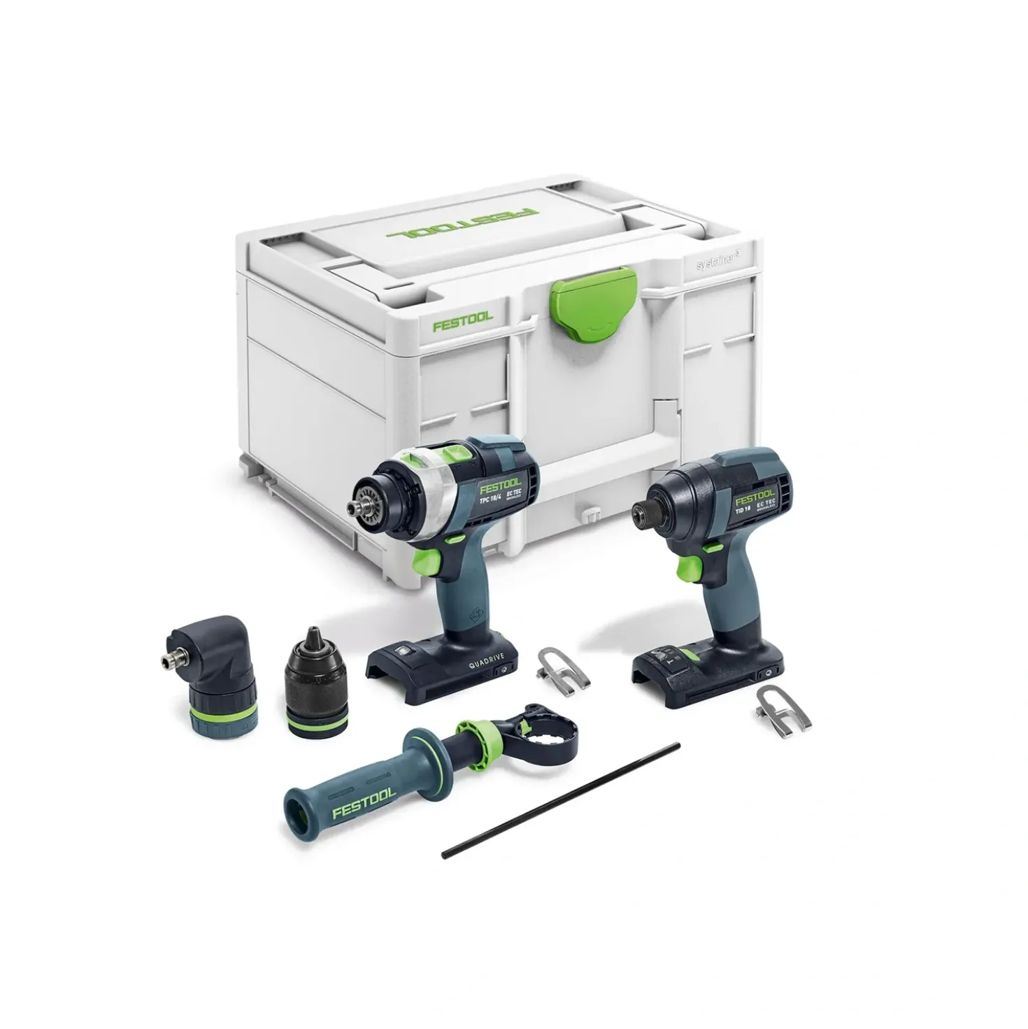 Festool TID 18 Basic-Set TPC 18V accu slagschroevendraaier (TID 18) en accu klopboormachine (TCP 18/4) combiset in systainer