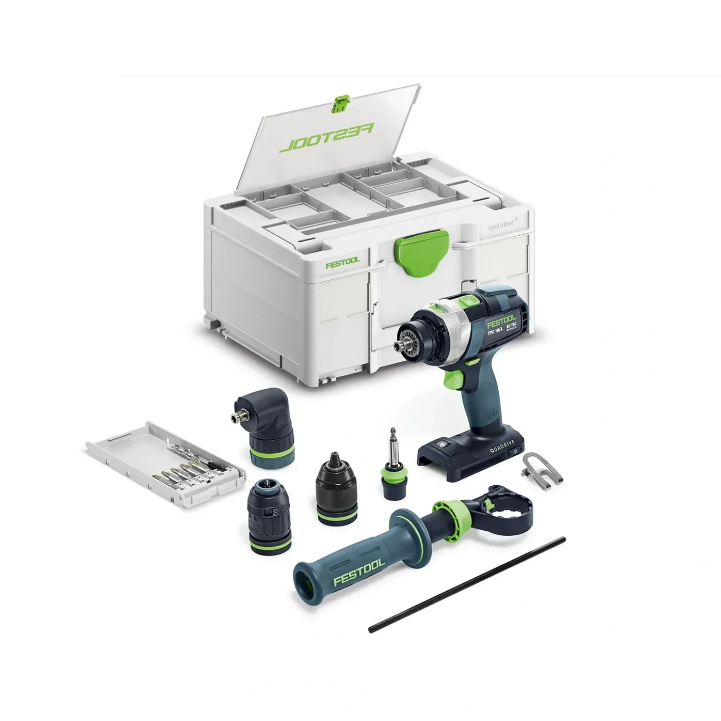 Festool TPC 18 Basic-Set/XL 18V accu klopboormachine in systainer