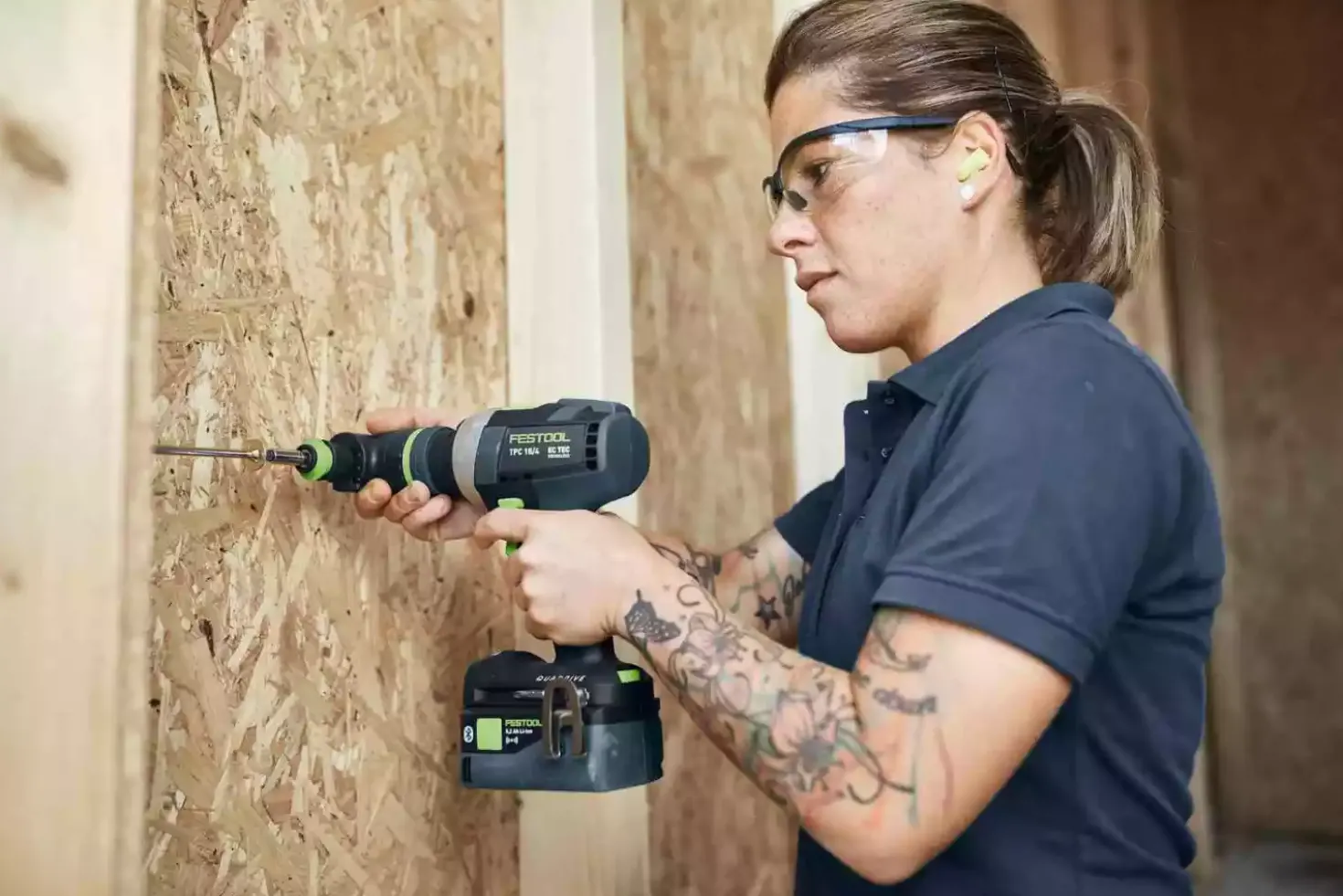 Festool TPC 18/4 I-Basic-Set 18V Li-Ion accu klopboormachine body incl. accessoires in systainer - 75Nm