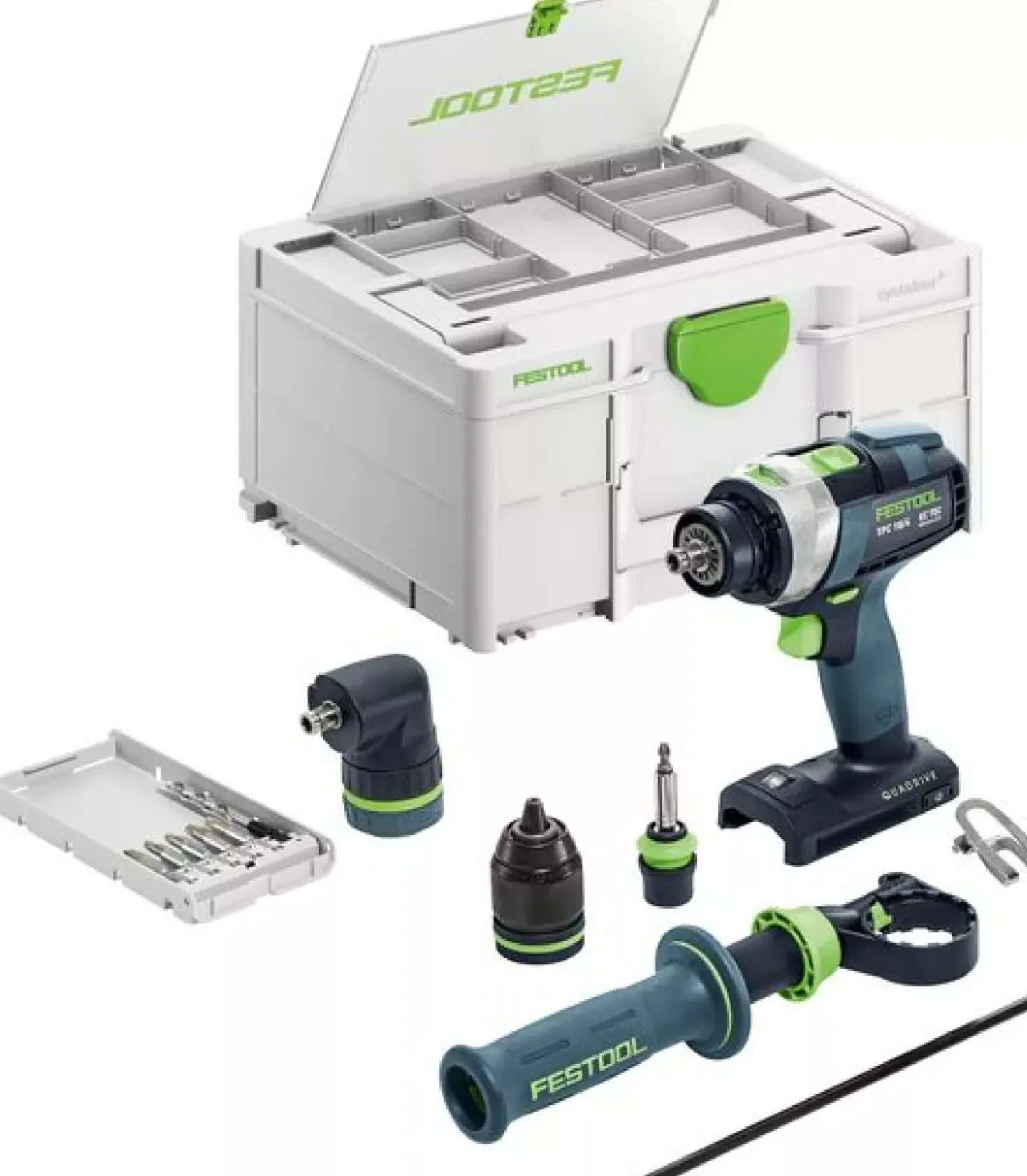 Festool TPC 18/4 I-Basic-Set 18V Li-Ion accu klopboormachine body incl. accessoires in systainer - 75Nm