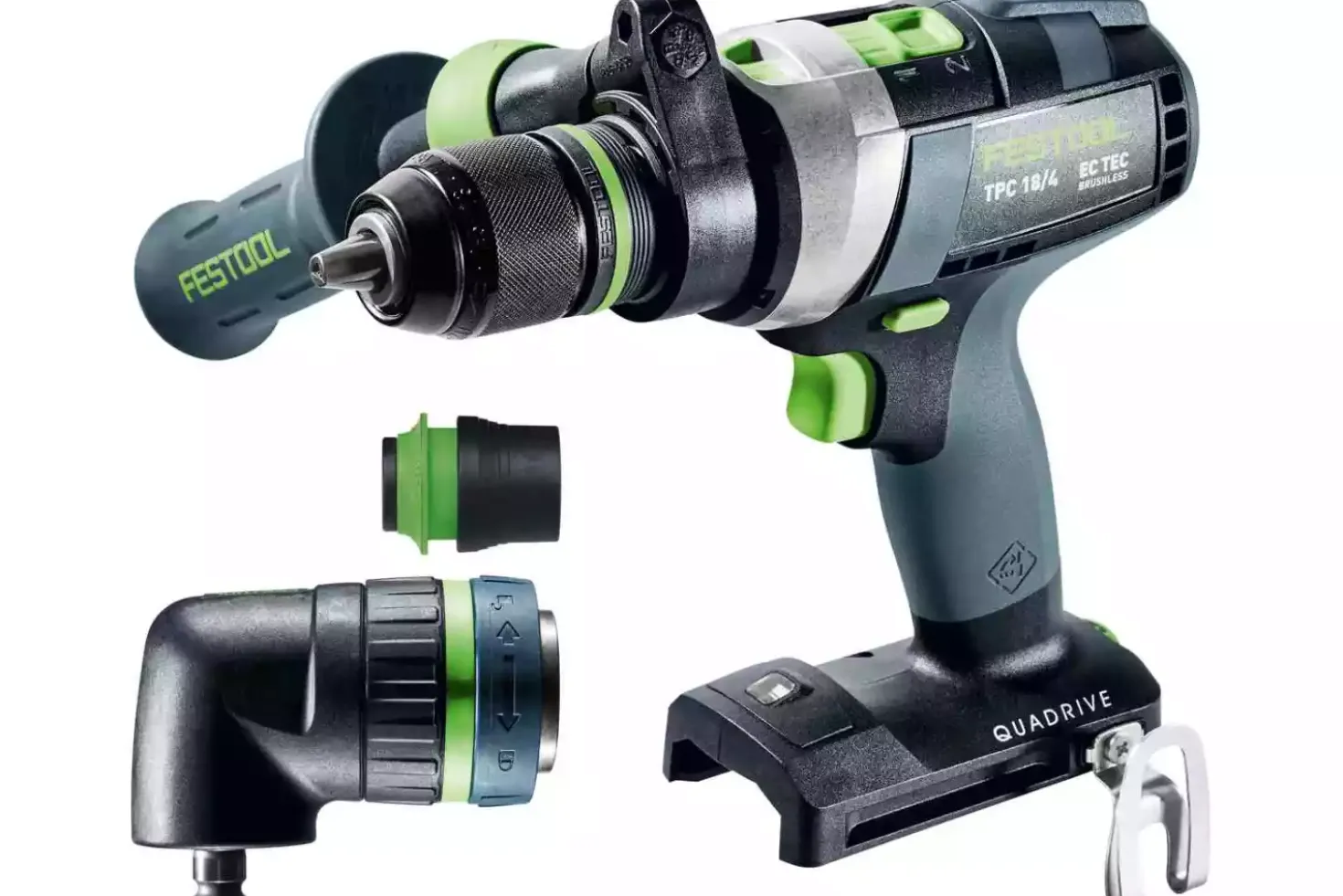 Festool TPC 18/4 I-Basic-Set 18V Li-Ion accu klopboormachine body incl. accessoires in systainer - 75Nm