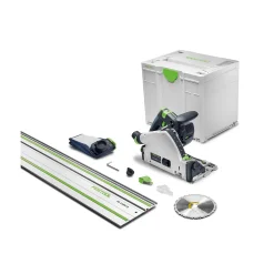 Festool TSC 55 KSEB-Basic-FS 18V Li-Ion accu-invalcirkelzaag body in systainer - 160mm - Incl. geleiderail 1400mm