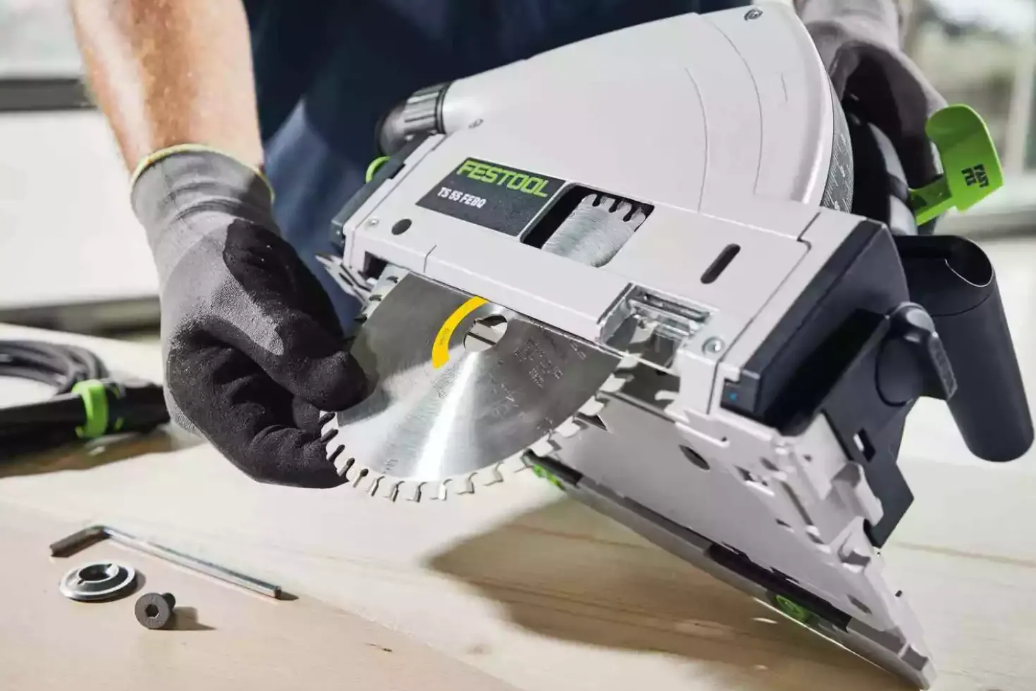 Festool TS 55 FEBQ-Plus Invalcirkelzaagmachine in systainer - 1200W - 160mm