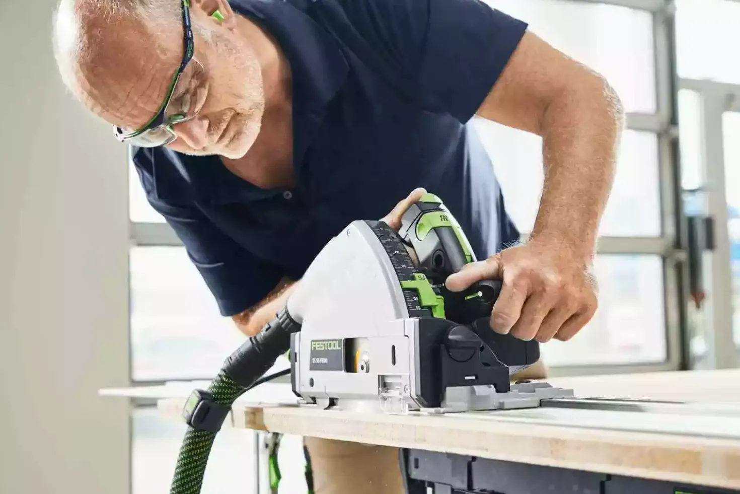 Festool TS 55 FEBQ-Plus Invalcirkelzaagmachine in systainer - 1200W - 160mm