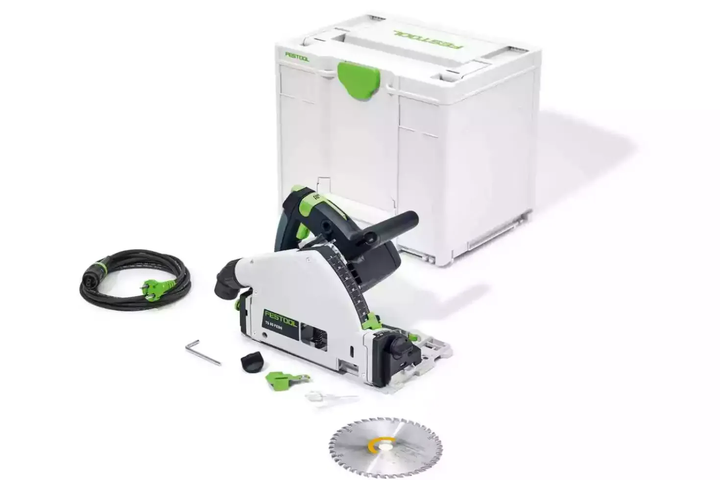 Festool TS 55 FEBQ-Plus Invalcirkelzaagmachine in systainer - 1200W - 160mm