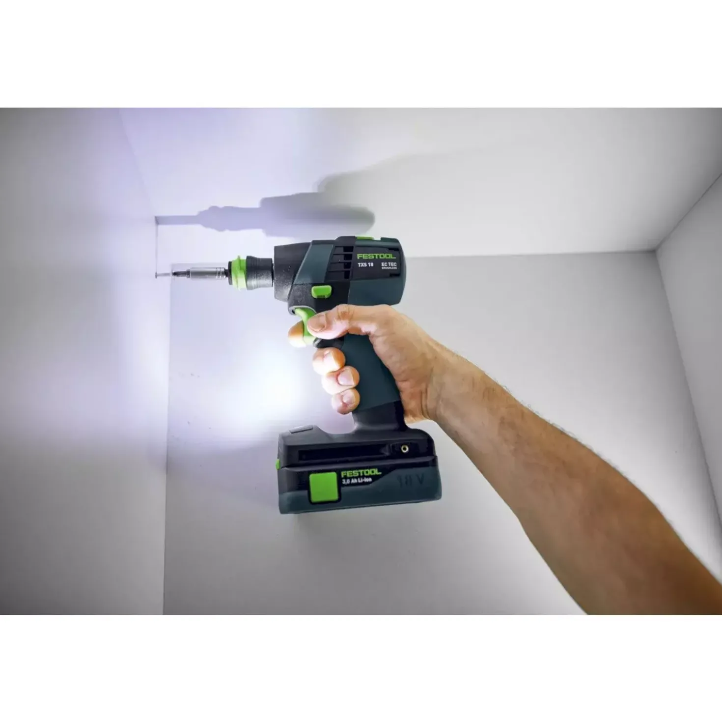 Festool TXS 18 C 3,0-Set 18V Li-Ion accu schroefboormachine incl. bitset (2x 3,0Ah) in systainer - 40Nm