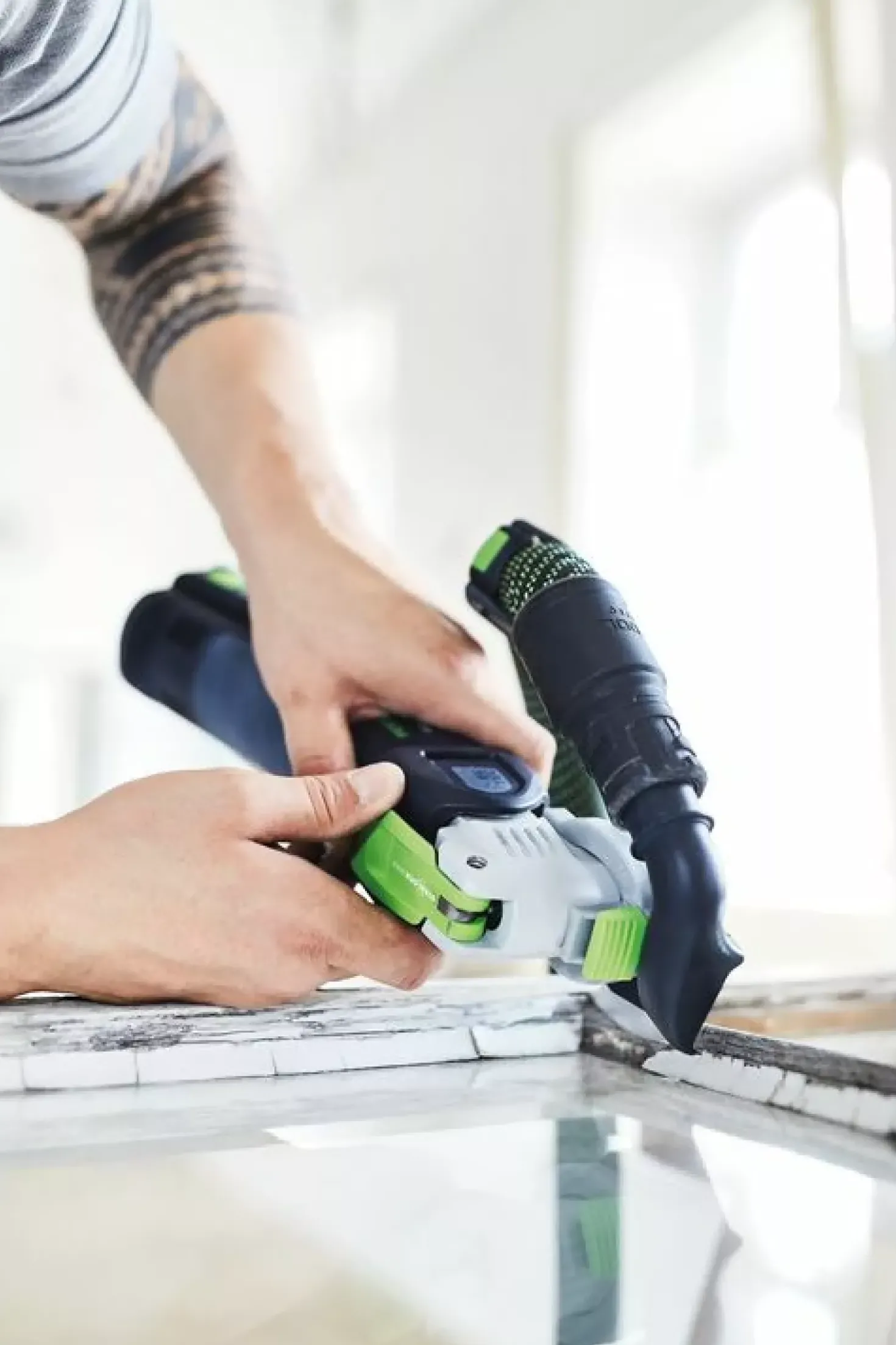 Festool VECTURO OSC 18 E-Basic 18V Li-Ion accu oscillerende multitool body in systainer - koolborstelloos
