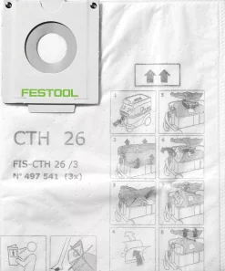 Festool 497541 Veiligheid filterstofzak voor CTH 26 (3st)