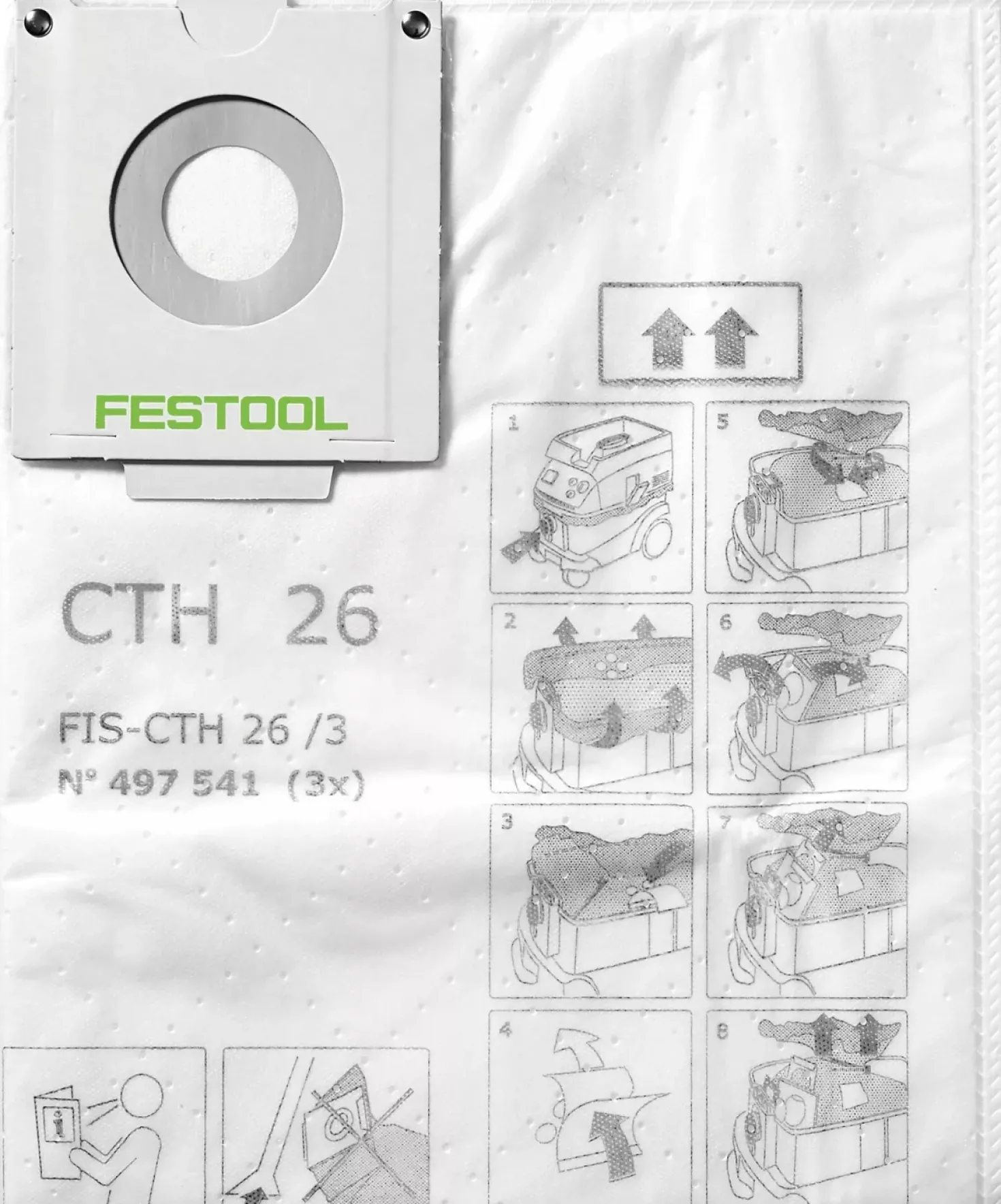 Festool 497541 Veiligheid filterstofzak voor CTH 26 (3st)