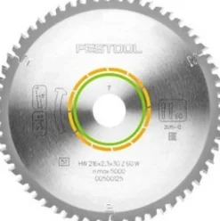 Festool 500125 216x2,3x30 W60 Universeel cirkelzaagblad - 216 x 30 x 60T - Hout