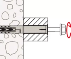 Fischer 46336 Constructie-/kozijnplug SXR - 10 x 200 FUS - TX40/SW13 - zeskant schroef - verzinkt staal (50st)