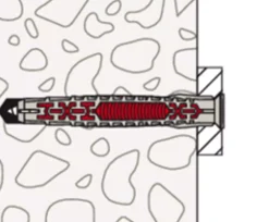 Fischer Constructieplug DuoXpand - TX30 - Verzonken kop - Voldraad - Verzinkt - 50st