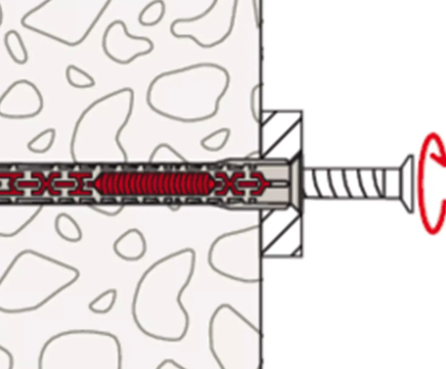 Fischer Constructieplug DuoXpand - TX30 - Verzonken kop - Voldraad - Verzinkt - 50st