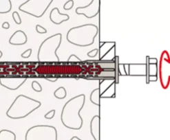 Fischer 562154 Constructieplug DuoXpand - 8 x 120 FUS - TX30/SW10 - zeskant schroef (50st)