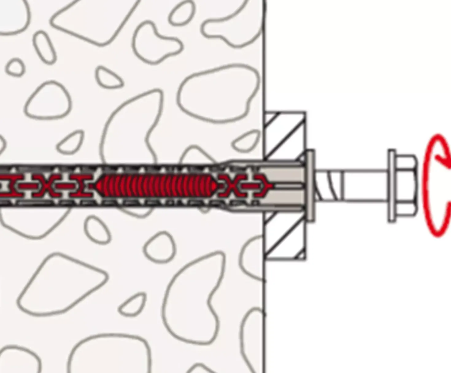 Fischer 562172 Constructieplug DuoXpand - 10 x 180 FUS - TX40/SW13 - zeskant schroef (50st)