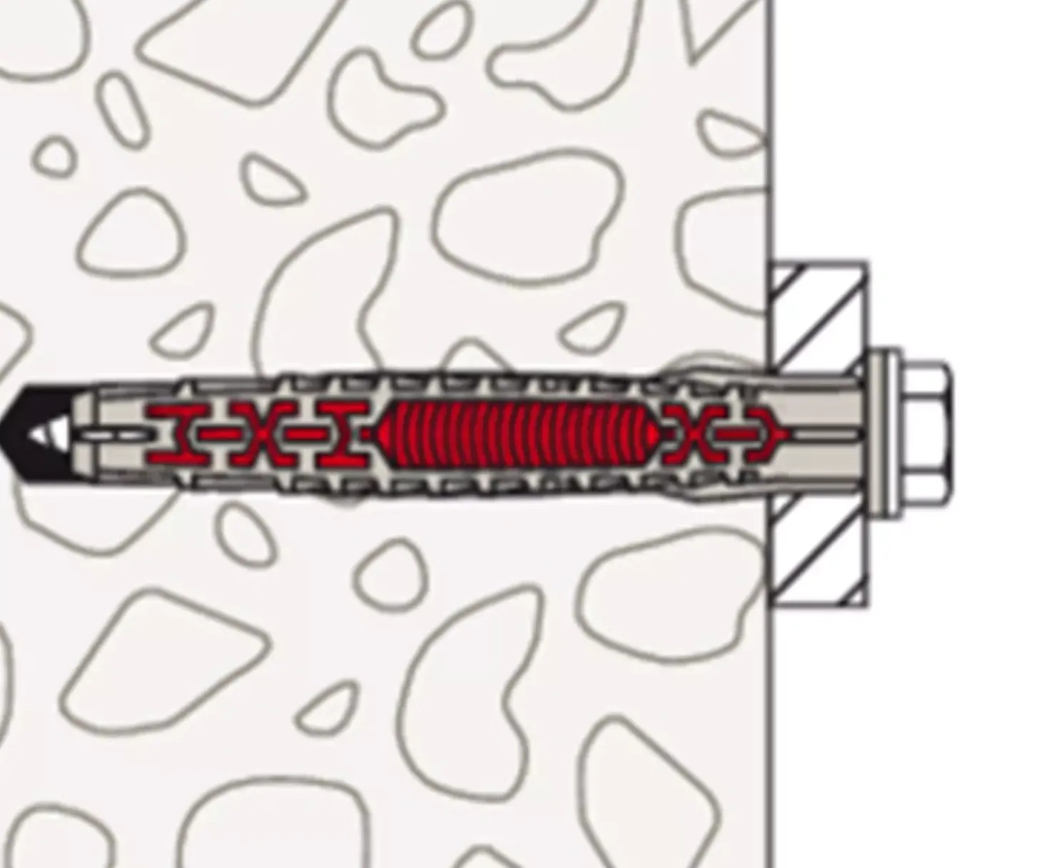 Fischer 562172 Constructieplug DuoXpand - 10 x 180 FUS - TX40/SW13 - zeskant schroef (50st)