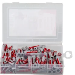 Fischer 538621 160-delige Profibox DuoPower Ø6, Ø8 en Ø10 pluggenset