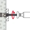 Fischer 572922 Hollewandplug DuoHM 6 X 55 S PH PZ, bolkopbout met PZ opname