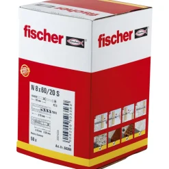 Fischer 50356 Nagelplug/slagplug NS - 8 x 60mm - PZ3 - verzonken schroef (50st)