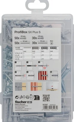 Fischer ProfiBox plug SX Plus - 6 en 8 S met schroeven