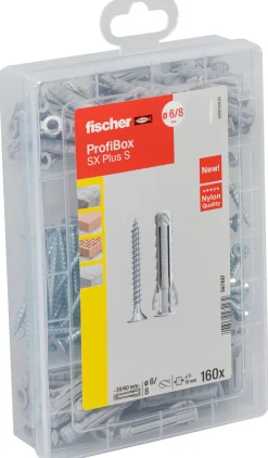 Fischer ProfiBox plug SX Plus - 6 en 8 S met schroeven