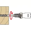 Fischer Stelschroef - TX25 - Bolkop - Fijne Draad - Verzinkt - 100st