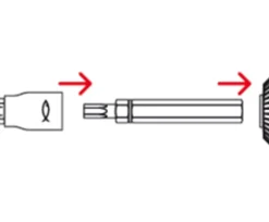 Fischer Stelschroef - TX25 - Bolkop - Fijne Draad - Verzinkt - 100st