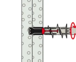 Fischer 545678 Zelfborende gipsplaatplug DuoBlade S - 44mm - met schroef 4,5 x 40mm (20st)