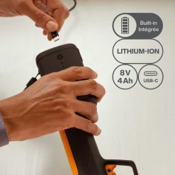Fiskars accu snoeischaar M bypass met ingebouwde accu