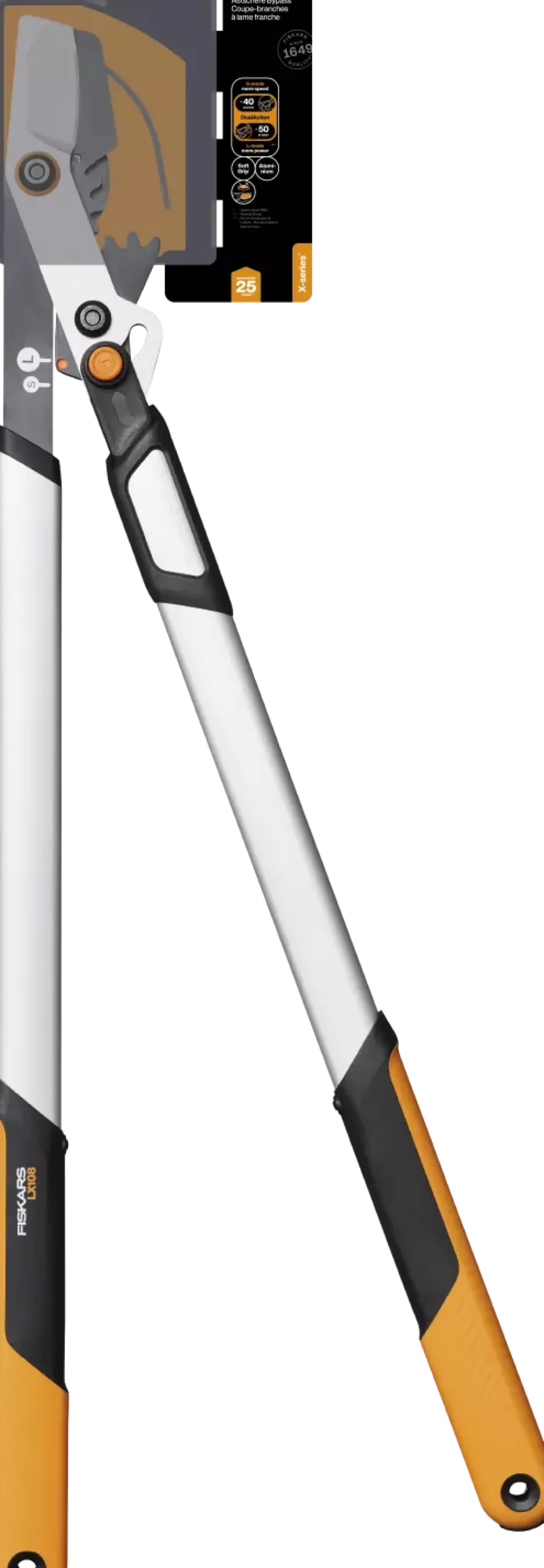 Fiskars LX108 X-Series DualAction bypass-takkenschaar