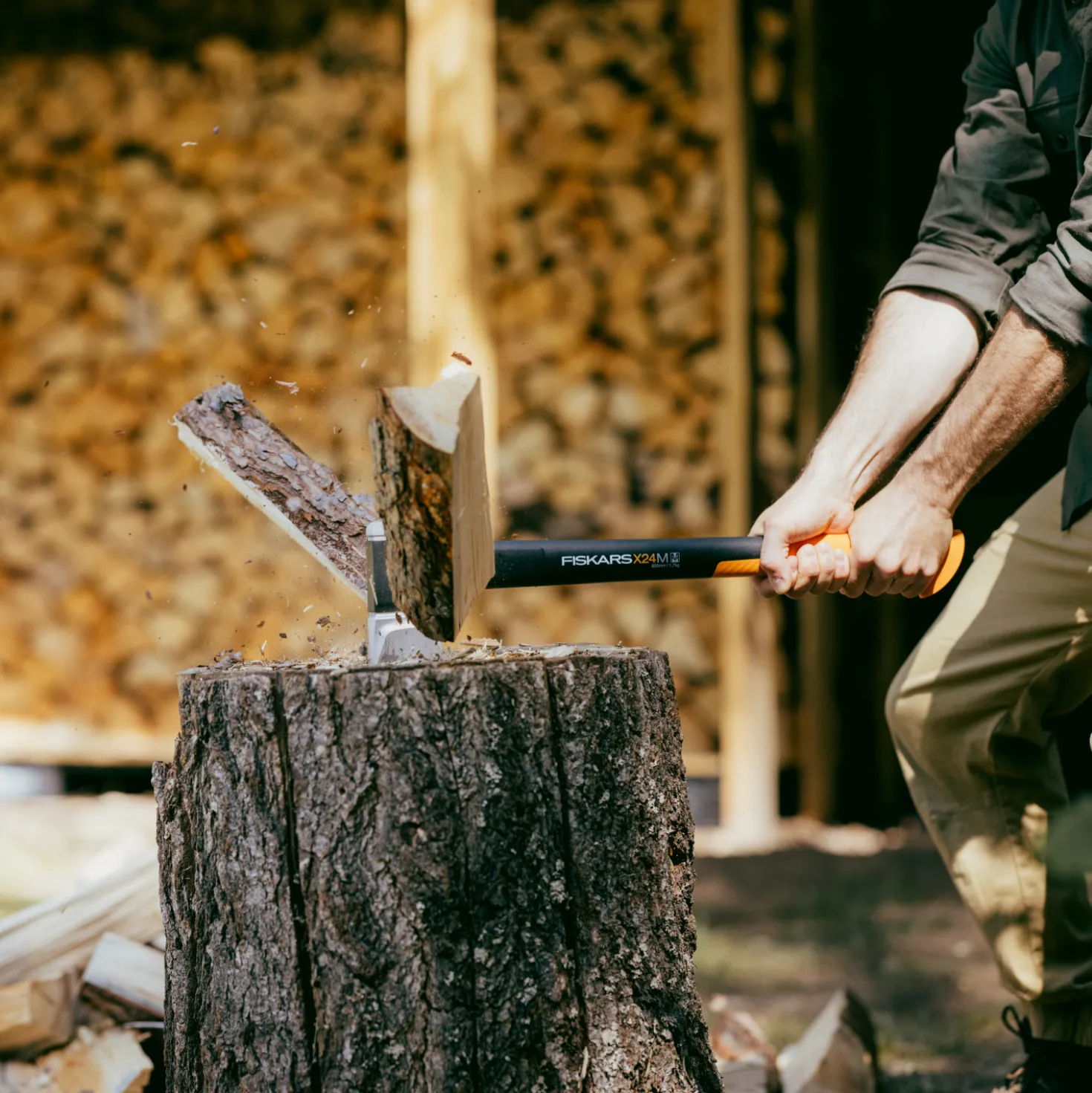 Fiskars 1069106 X serie X24 kloofbijl M - 600mm