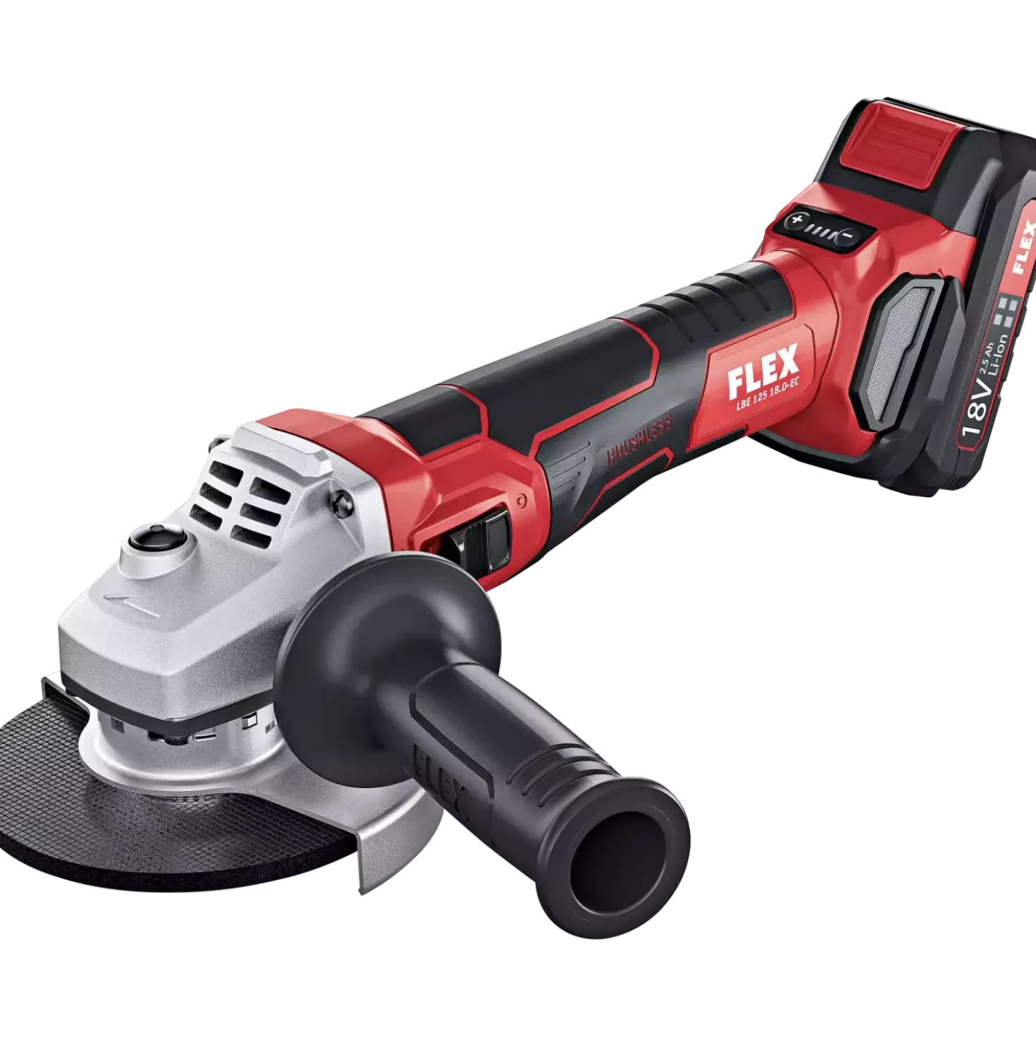 Flex LBE 125 18.0-EC Li-Ion Accu haakse slijper body in L-Boxx - 125mm - variabel - 18V