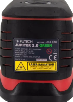 FUTECH Jupiter 2.0 lijnlaser - groen - 40m - 2 lijnen