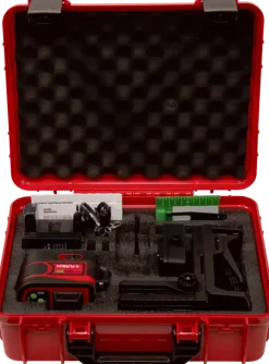 FUTECH MC3D Multicross 3D Compact kruislijnlaser in koffer - groen - 2x 150m - 3 lijnen