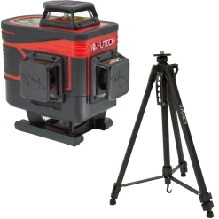 FUTECH MC4D Multicross 4D Compact kruislijnlaser set incl. statief in koffer - groen - 150m - 3 lijnen