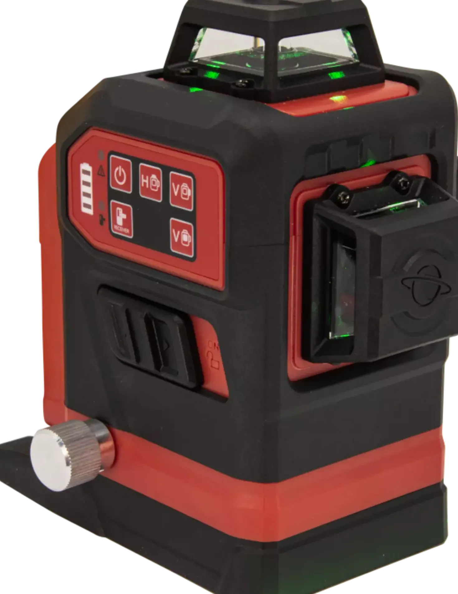 FUTECH Multicross 3D 18VMAX kruislijnlaser set incl. statief en 18V batterij adapter - groen - 70m - 3 lijnen