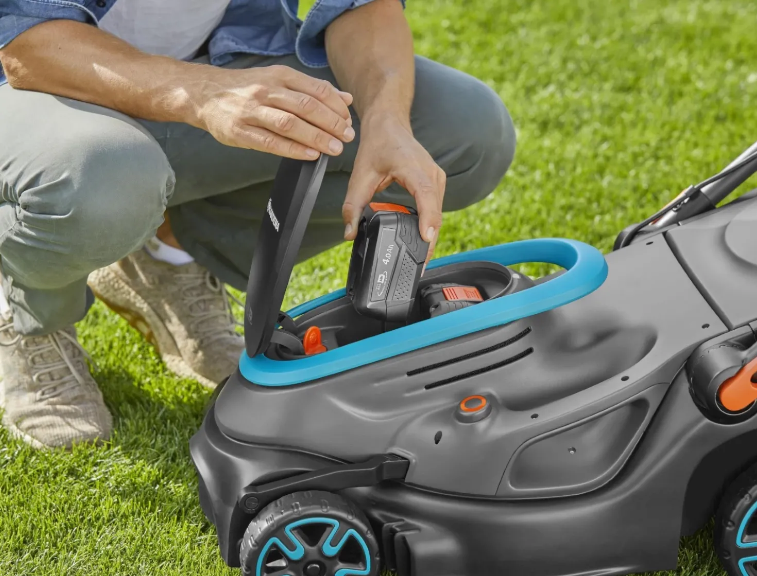 Gardena PowerMax 37/36V P4A accu grasmaaier set (1x 4.0Ah) - 37cm