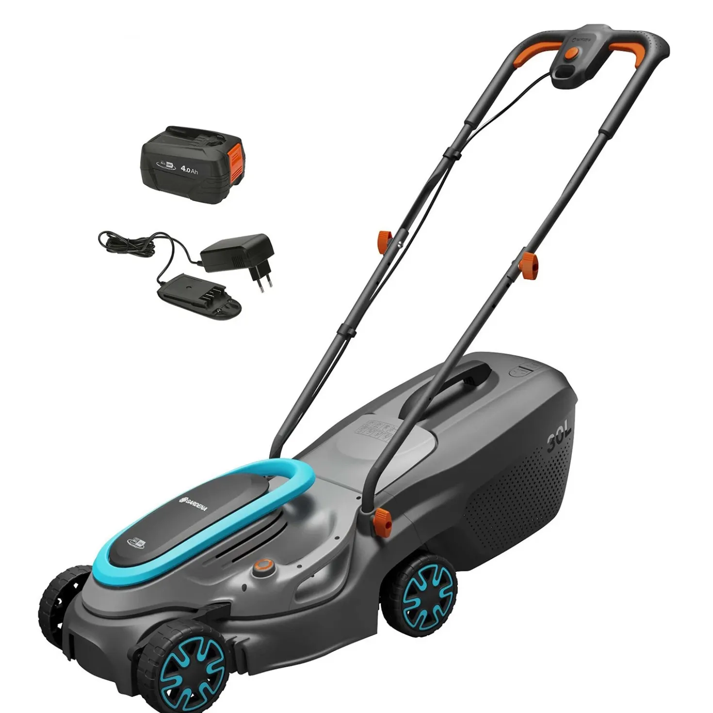 Gardena PowerMax 32/18V P4A accu grasmaaier set (1x 4,0Ah) - 32cm