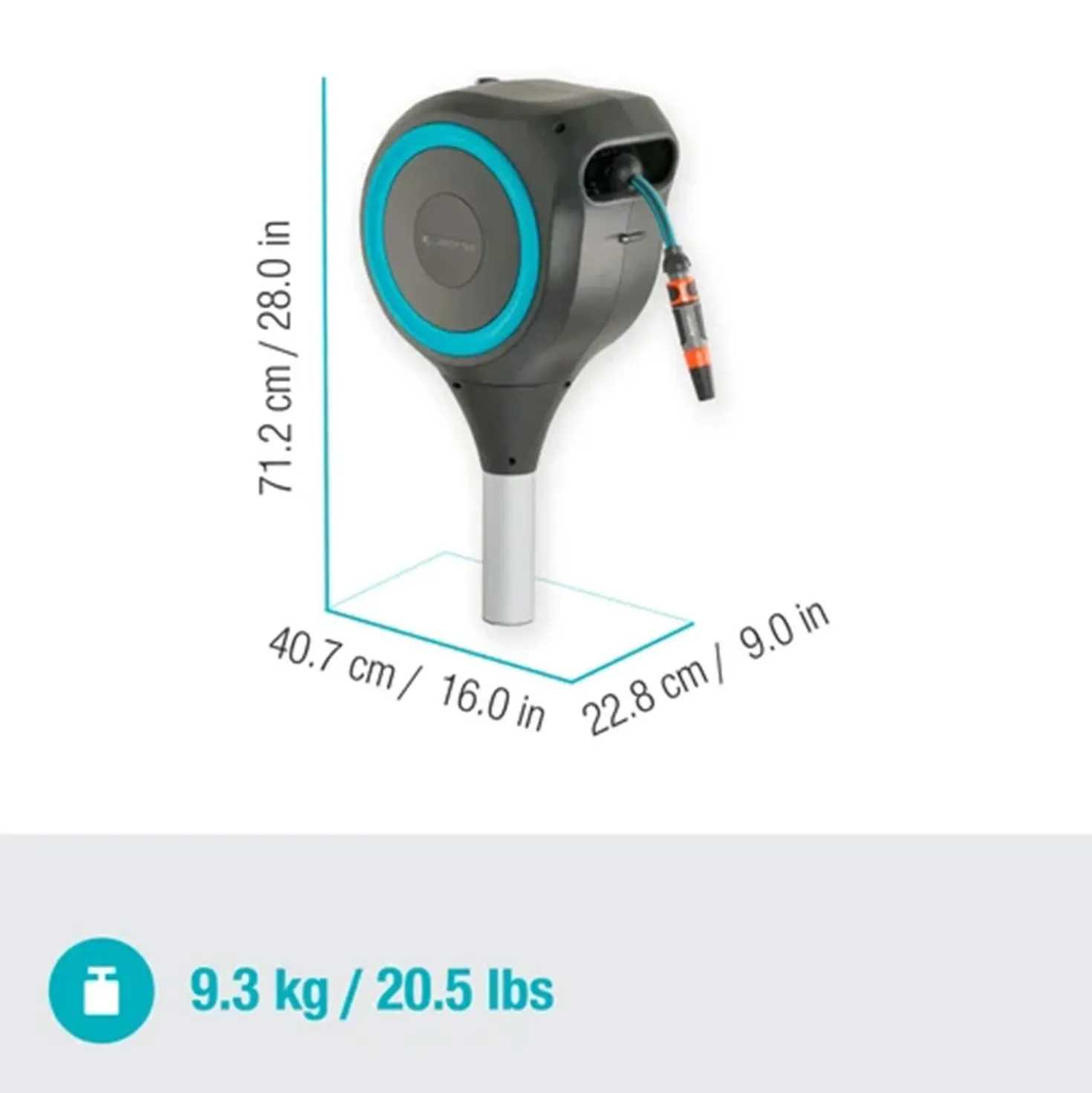 Gardena 18614-20 RollUp M Tuinslangbox - 20m