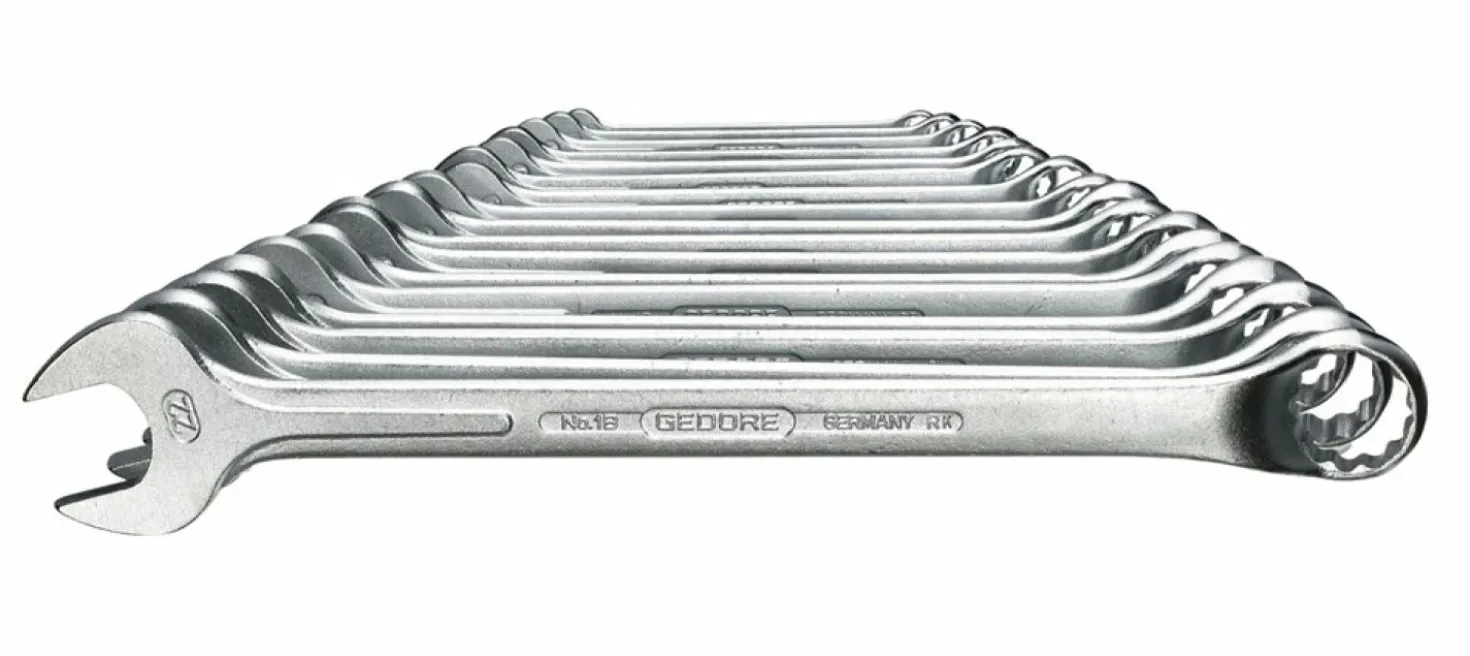 Gedore 1 B-017 17-delige Ringsteeksleutel-set - 6-22mm
