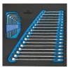 Gedore 1500 CT2-7 25-delige Ring-steeksleutelset in check-tool module