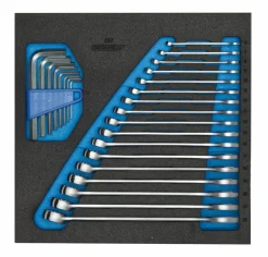 Gedore 1500 CT2-7 25-delige Ring-steeksleutelset in check-tool module