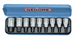 Gedore IN 19 PM 9-delige Dopsleutel-schroevendraaierset 1/2" - 5-17mm