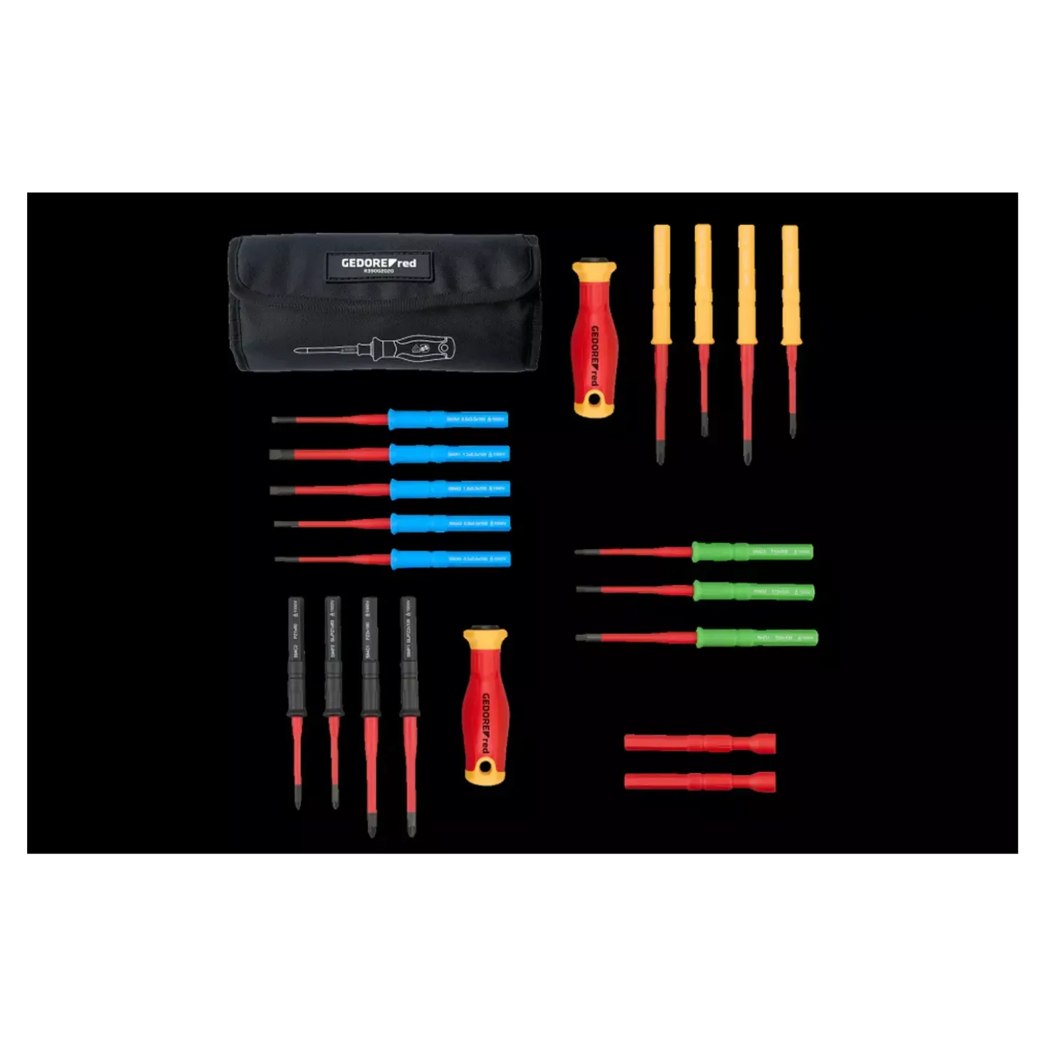 Gedore RED 3301961 20-delige VDE Wisselklingenset in etui