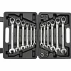 Gedore RED R07203016 16-delige Ringratel-steeksleutelset met adapters