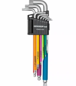 Gedore RED R36601009 - Haakse Inbussleutelset - IN - 1,5-10mm - multicolor - 9-delig