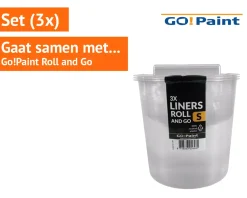 Go!Paint Roll And Go 1,25L - Roller 10cm + 3 Inzetbakken